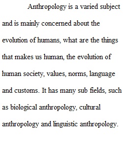Biological Anthropology Assignment 1
